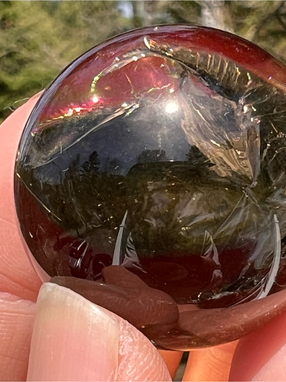 Smoky (10) quartz sphere | crystal